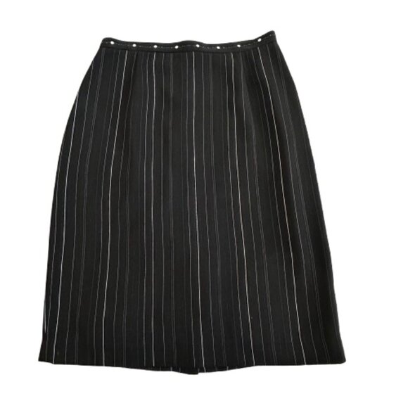 Alberto Makali Women' 6 Black & White Fully Lined Straight/Pencil  Midi Skirt - Picture 1 of 11